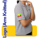 Logo Arm Knitted Polo Logo Arm Knitted Polo